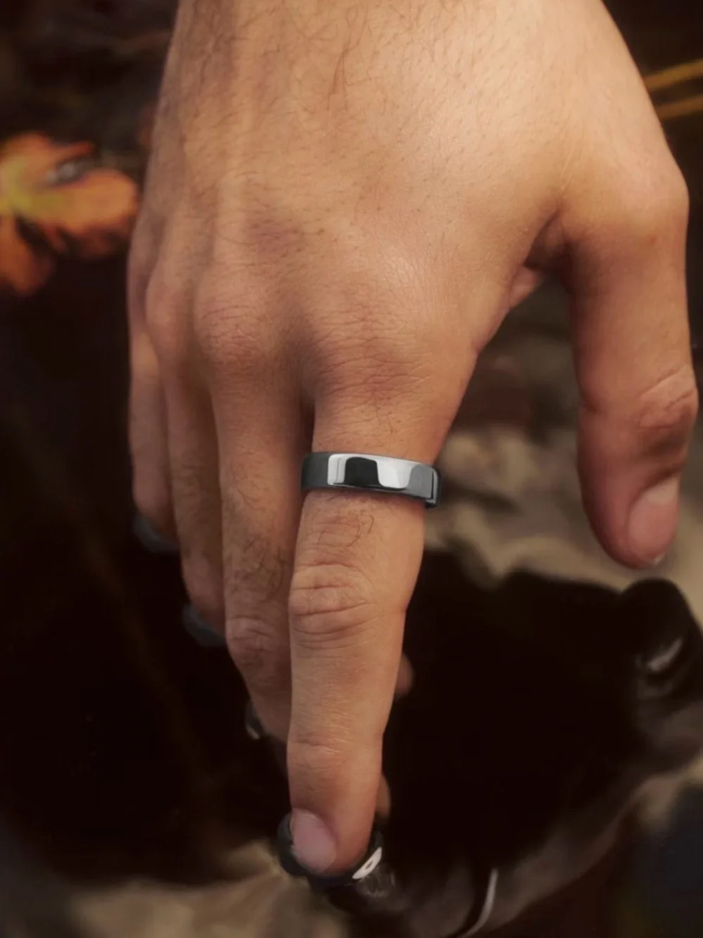 Oura Silver Smart Ring — Polished Silver Health Tracker